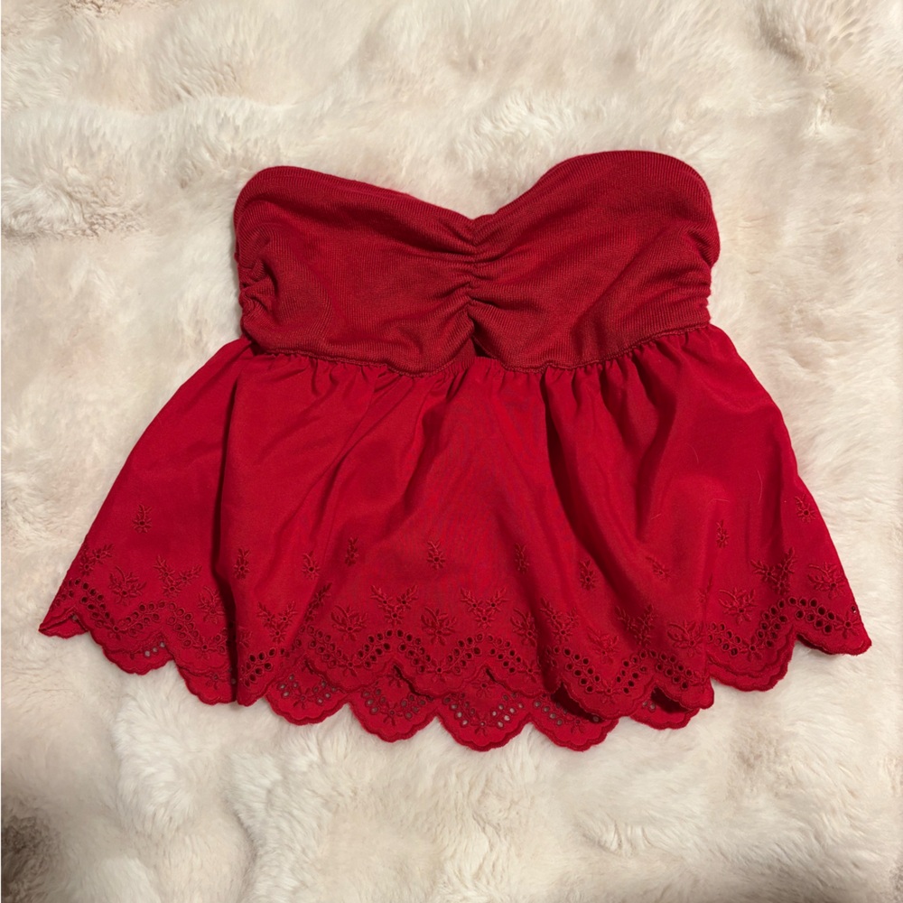 Wild Fable Vibrant Red Knit Top